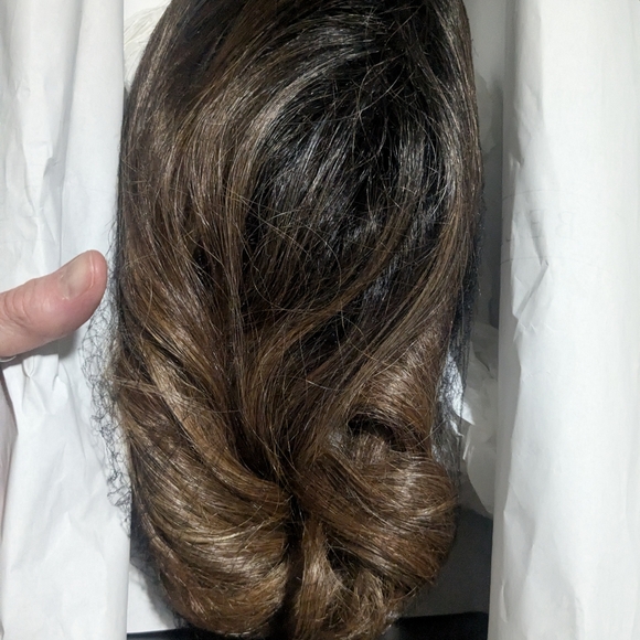 Only one left! BELLETRESS Hair topper lace front mono top -Mocha with Cream. - Picture 11 of 12